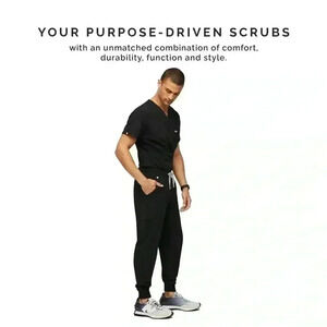 FIGS Tansen Jogger  Scrub Pants for Men - Black, S